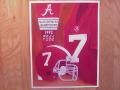 Picture: Jay Barker Alabama Crimson Tide #7 Jersey print.