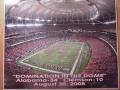 Picture: Alabama Crimson Tide "Domination in the Dome" original 16 X 20 stadium shot with the Alabama band on the field on the night where the great and unexpected 2008 season began at the Georgia Dome.