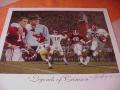 Picture: Alabama Crimson Tide Legends include Bear Bryant, Joe Namath, Steve Sloan, Kenny Stabler, Bobby Humphrey and Johnny Musso. Signed by artist Alan Zuniga.