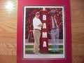 Picture: Bear Bryant and Mike Shula Alabama Crimson Tide "Standing in the Shadows" 11 X 14 print double matted to 14 X 18.