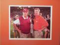Picture: Tommy Bowden with his father Bobby Bowden original 8 X 10 photo professionally double matted to 11 X 14 to fit a standard frame.