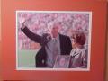 Picture: Danny Ford Clemson Tigers original 8 X 10 photo professionally double matted to 11 X 14 to fit a standard frame. This photo shows Ford with his Clemson Hall of Fame Plaque.