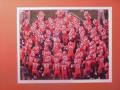 Picture: Clemson Tigers original 8 X 10 photo professionally double matted to  11 X 14 to fit a standard frame. Very cool to see this "sea or orange" photo.