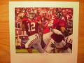 Picture: Brodie Croyle Alabama Crimson Tide "The Last Pass" print signed by artist Daniel Moore. This print shows Croyle's last completion for the Tide against Texas Tech in Bama's 13-10 win January 2, 2006 in the Cotton Bowl.