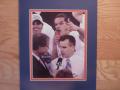 Picture: Billy Donovan talks to Jim Nantz of CBS Sports after the Gators win the 2006 NCAA Basketball Title with Joaquim Noah looking on original 8 X 10 photo professionally double matted to 11 X 14 to fit a standard frame.