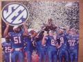 Picture: Florida Gators 2008 SEC Championship Players 12 X 18 panoramic photo.