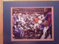 Picture: The Florida Gators football team celebrates after winning the 2006-2007 BCS National Championship original 8 X 10 photo professionally double matted in team colors to 11 X 14 so that it fits a standard frame. 