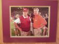 Picture: The Bowdens-Bobby Bowden of the Florida State Seminoles and Tommy Bowden of Clemson original 8 X 10 photo professionally double matted to 11 X 14 to fit a standard frame.