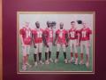 Picture: Florida State Seminoles Quarterbacks original 8 X 10 photo professionally double matted in Garnet and Gold to 11 X 14 so that it fits a standard frame.