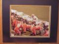 Picture: Georgia Tech Yellow Jackets "line of scrimmage" against Clemson original 8 X 10 photo professionally double matted to 11 X 14 to fit a standard frame.