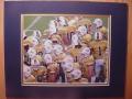 Picture: Georgia Tech Yellow Jackets "Throwback" original 8 X 10 photo professionally double matted to 11 X 14 so that it fits a standard inexpensive frame easy to buy in most stores.
