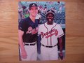 Picture: Hank Aaron and Dale Murphy of the Atlanta Braves photo.