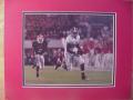 Picture: Julio Jones Alabama Crimson Tide original 8 X 10 photo professionally double matted to 11 X 14 so that it fits a standard frame.