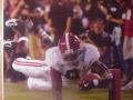 Picture: Julio Jones at the goal line Alabama Crimson Tide original 8 X 10 photo professionally double matted to 11 X 14 so that it fits a standard frame.
