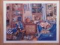 Picture: Kentucky Wildcats "My Old Kentucky Home" print features a young boy dreaming about the Wildcats in his Kentucky bedroom and is signed by the artist. Please click on the Kentucky Wildcats section on the left side of our home page to see all the Kentucky items we have in stock!