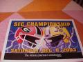 Picture: LSU Tigers vs. Georgia SEC Championship poster for the Tigers' 2003 win.