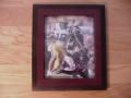 Picture: Jacob Hester LSU Tigers original 8 X 10 photo framed to 11 X 14 in solid oak wood with popular staircase moulding!
