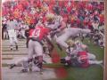 Picture: Lucas Cox Georgia Tech Yellow Jackets touchdown vs. Georgia original 8 X 10 photo professionally double matted to 11 X 14. If you would like this item framed in cherry wood with staircase molding please add $20.00