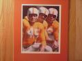 Picture: Johnny Majors, John Gordy, and Buddy Cruze Tennessee Volunteers original 8 X 10 photo professionally double matted to 11 X 14 to fit a standard frame.