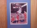 Picture: Marvin Williams of the North Carolina Tar Heels slam dunk against Illinois in the 2005 National Championship game original photo professionally double matted in Carolina Blue to 11 X 14 to fit a standard frame.