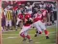 Picture: Matt Ryan in action Atlanta Falcons panoramic print with Michael Turner and Ovie Mughelli blocking.