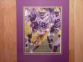 Picture: Matt Mauck LSU Tigers original 8 X 10 photo professionally double matted in team colors to 11 X 14 to fit a standard frame.