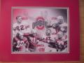 Picture: Ohio State Buckeyes Heisman Trophy 8 X 10 photo print includes Les Horvath, Vic Janowicz, Hopalong Cassady, Archie Griffin, Eddie George, and Troy Smith double matted to 11 X 14 so that it fits a standard frame.