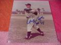 Picture: Andy Pafko Autographed Brooklyn Dodgers Photo. The autograph is absolutely guaranteed authentic and comes with a COA.