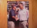 Picture: Mark Richt of the Georgia Bulldogs and Chris Hatcher of the Georgia Southern Eagles original 11 X 14 glossy photo.