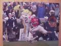 Picture: Roddy Jones Georgia Tech Yellow Jackets "Touchdown vs. Georgia" original 8 X 10 photo professionally double matted to 11 X 14. If you would like this item framed in cherry wood with staircase molding please add $20.00.