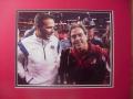 Picture: Nick Saban and Urban Meyer 8 X 10 photo double matted in Alabama Crimson Tide colors to 11 X 14.