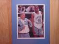 Picture: Dean Smith and Jerry Stackhouse North Carolina Tar Heels original 8 X 10 photo professionally double matted in Carolina Blue to 11 X 14 to fit a standard frame.