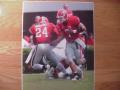 Picture: Knowshon Moreno and Matthew Stafford Georgia Bulldogs "24-7" 2008 original 16 X 20 photo print.