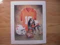 Picture: Tennessee Volunteers original 10 X 12 art lithograph/print features Smokey.
