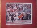 Picture: Quan Cosby Texas Longhorns 8 X 10 photo double matted to 11 X 14 so that it fits a standard frame. Here Quan dives for a touchdown against Ohio State in the 2009 Tostitos Fiesta Bowl.