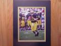 Picture: Tom Brady Michigan Wolverines original 8 X 10 photo professionally double matted to 11 X 14 to fit a standard frame.