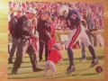 Picture: UGA V Barks at Auburn's Robert Baker "Victory on the Plains" original 16 X 20 photo!