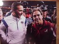 Picture: Urban Meyer of the Florida Gators and Nick Saban of the Alabama Crimson Tide SEC Championship 11 X 14 photo.