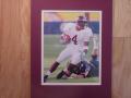 Picture: D'Angelo Hall Virginia Tech Hokies original 8 X 10 photo professionally double matted to 11 X 14 to fit a standard frame.